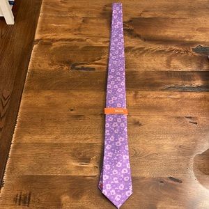 Tallia Tie - Purple Floral Pattern, NWT